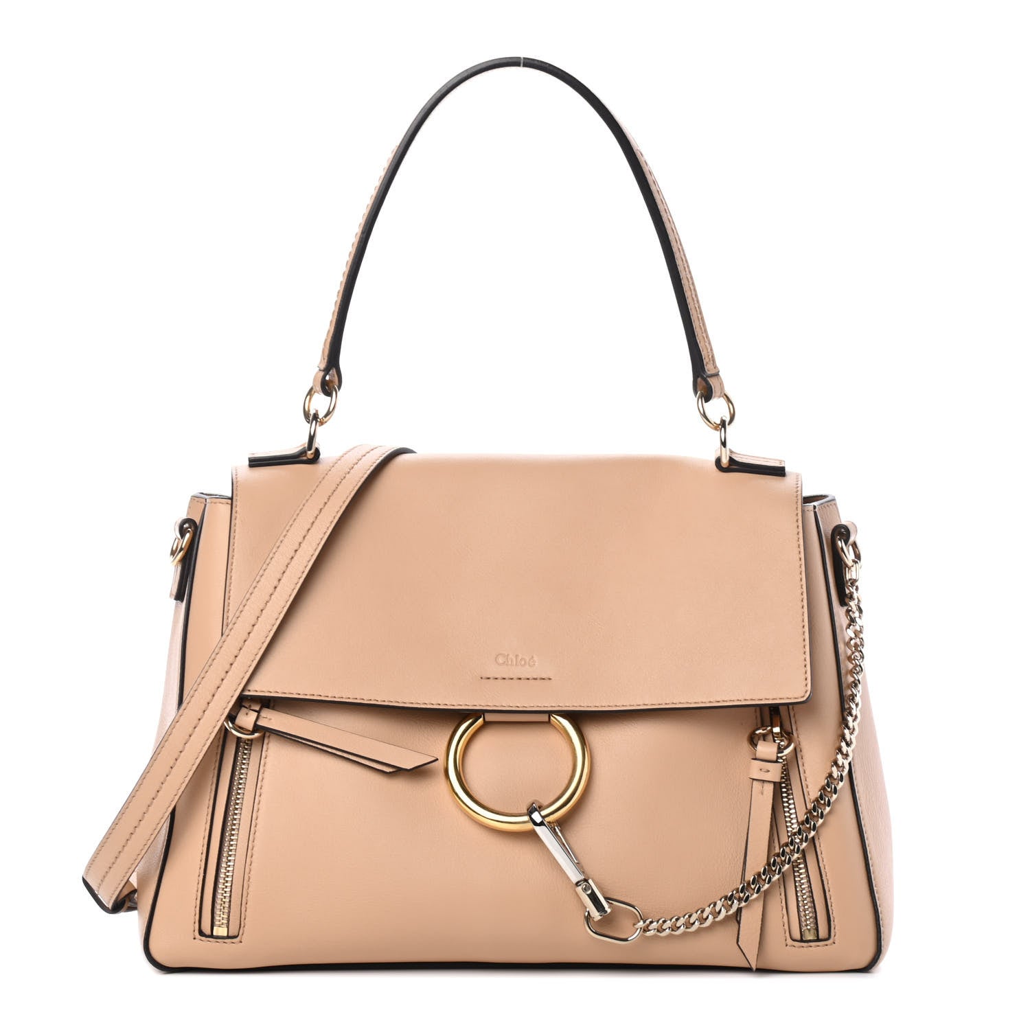 Chloe Calfskin Medium Faye Day Shoulder Bag Blush Nude 1 of 4