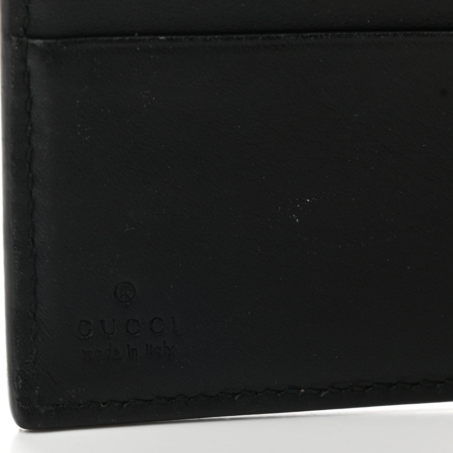 GG Supreme Monogram French Flap Wallet Black