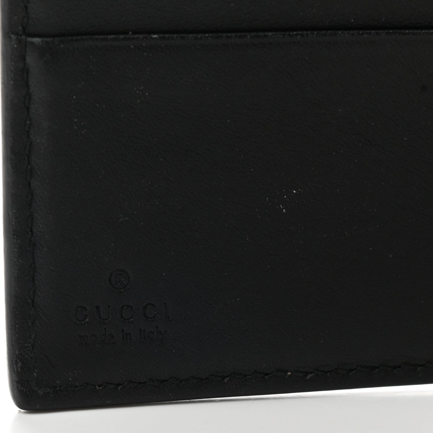 Gucci GG Supreme Monogram French Flap Wallet Black 7 of 8