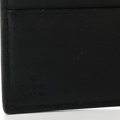 Gucci GG Supreme Monogram French Flap Wallet Black 7 of 8