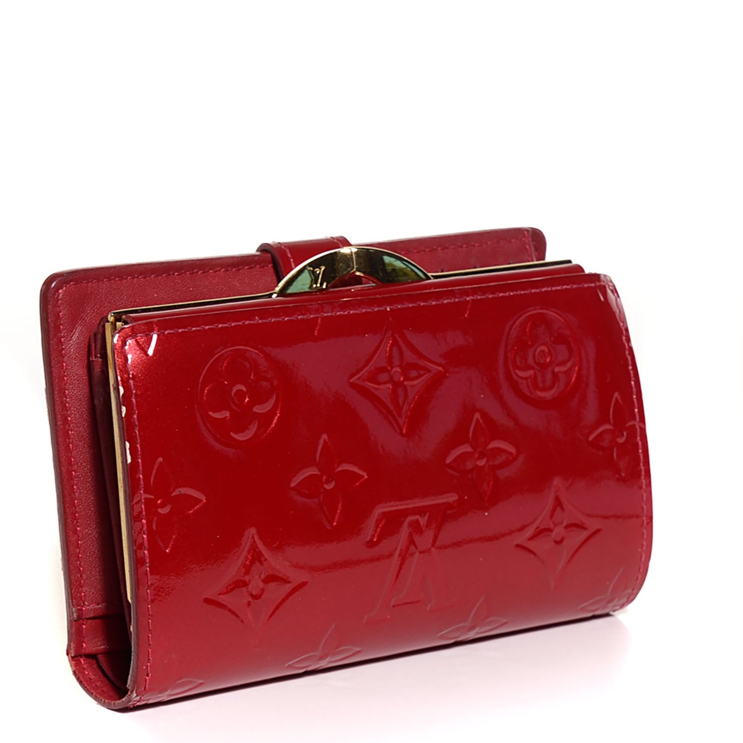 Louis Vuitton Vernis French Purse Wallet Pomme d'Amour 3 of 7