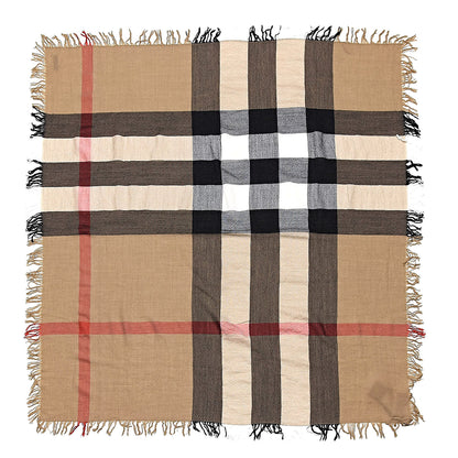 Burberry Merino Wool House Check Scarf Brown 1 of 4