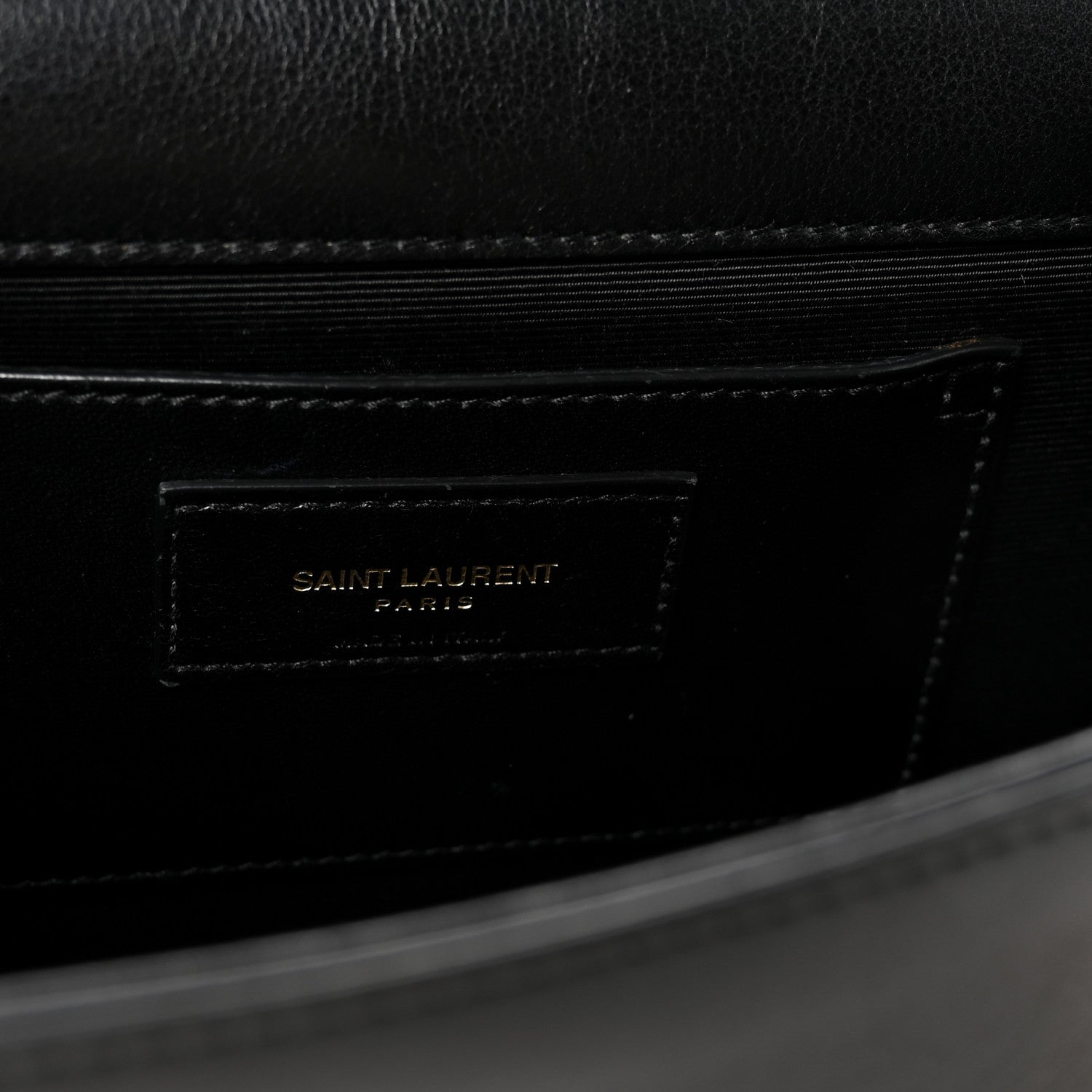Saint Laurent Lambskin Medium Cloud Star Monogram Kate Satchel Black 11 of 17