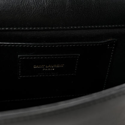 Saint Laurent Lambskin Medium Cloud Star Monogram Kate Satchel Black 11 of 17
