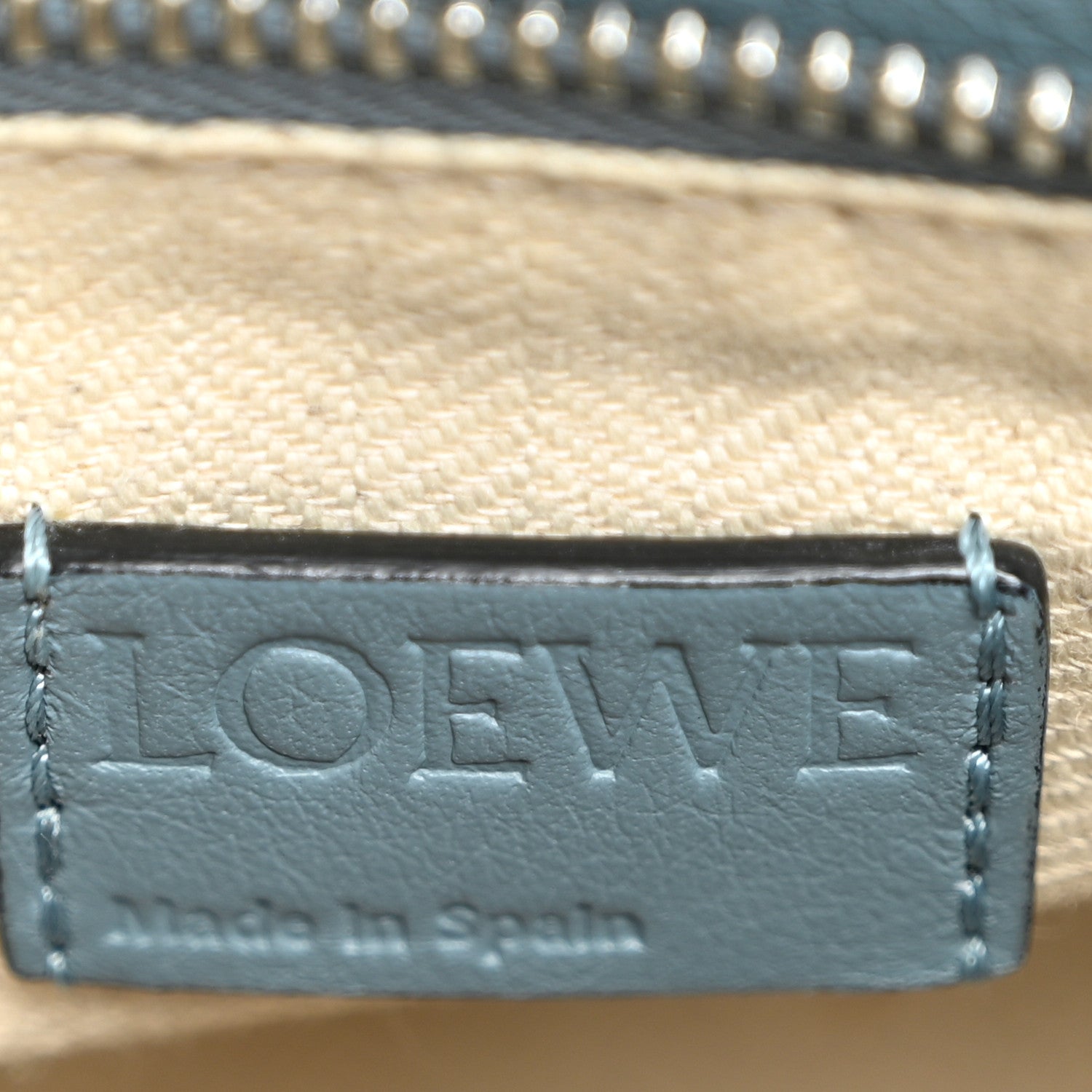 Loewe Calfskin Small Puzzle Bag Stone Blue 6 of 9