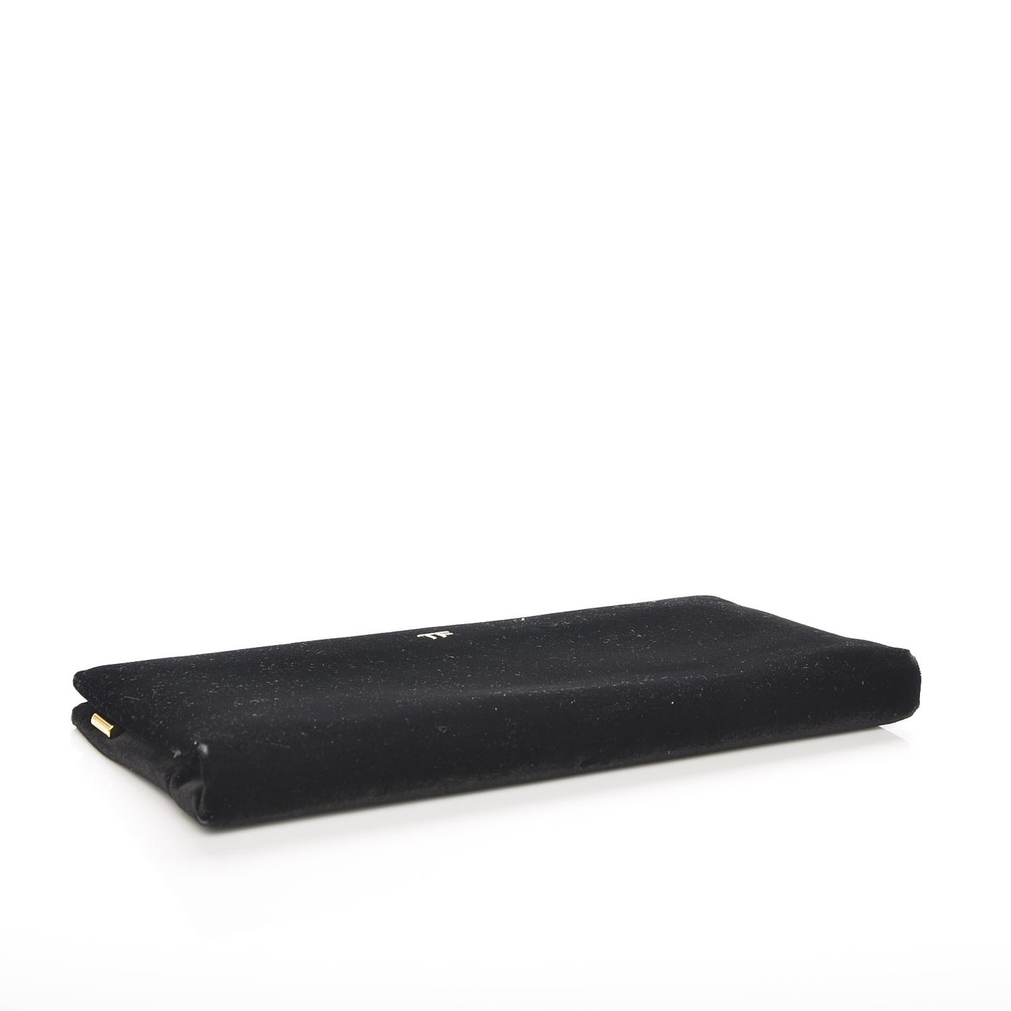 Velvet Flat Clutch Black