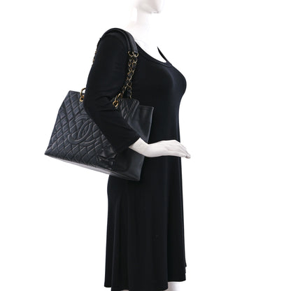 Chanel Caviar Quilted Grand Shopping Tote GST Black 2 of 13