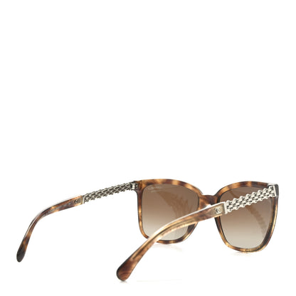 Chanel Polarized Square Chain PSunglasses 5325 Tortoise 4 of 7
