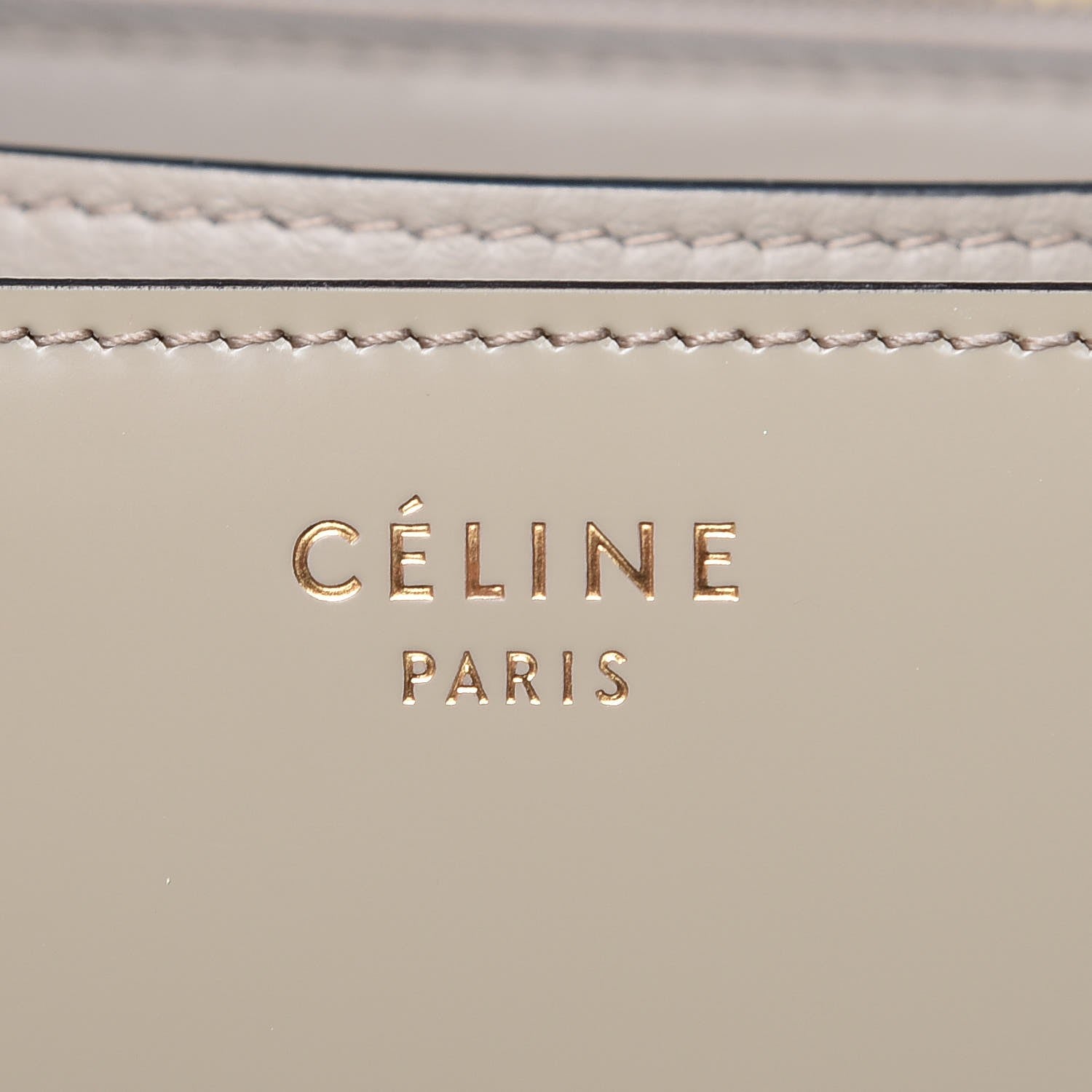 Celine Spazzolato Calfskin Medium Classic Box Flap Bag Taupe 6 of 8