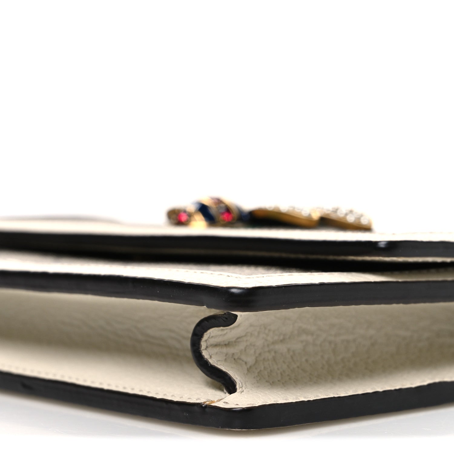 Gucci GG Supreme Monogram Web Queen Margaret Chain Wallet White 9 of 9