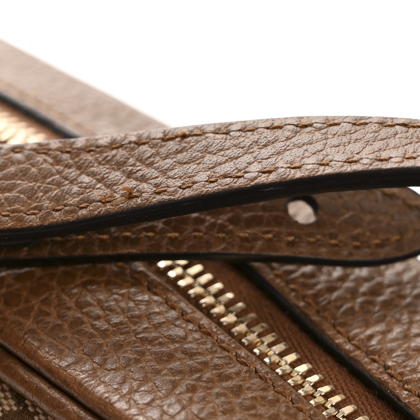 Monogram Mini Bree Messenger Bag Beige Tabacco