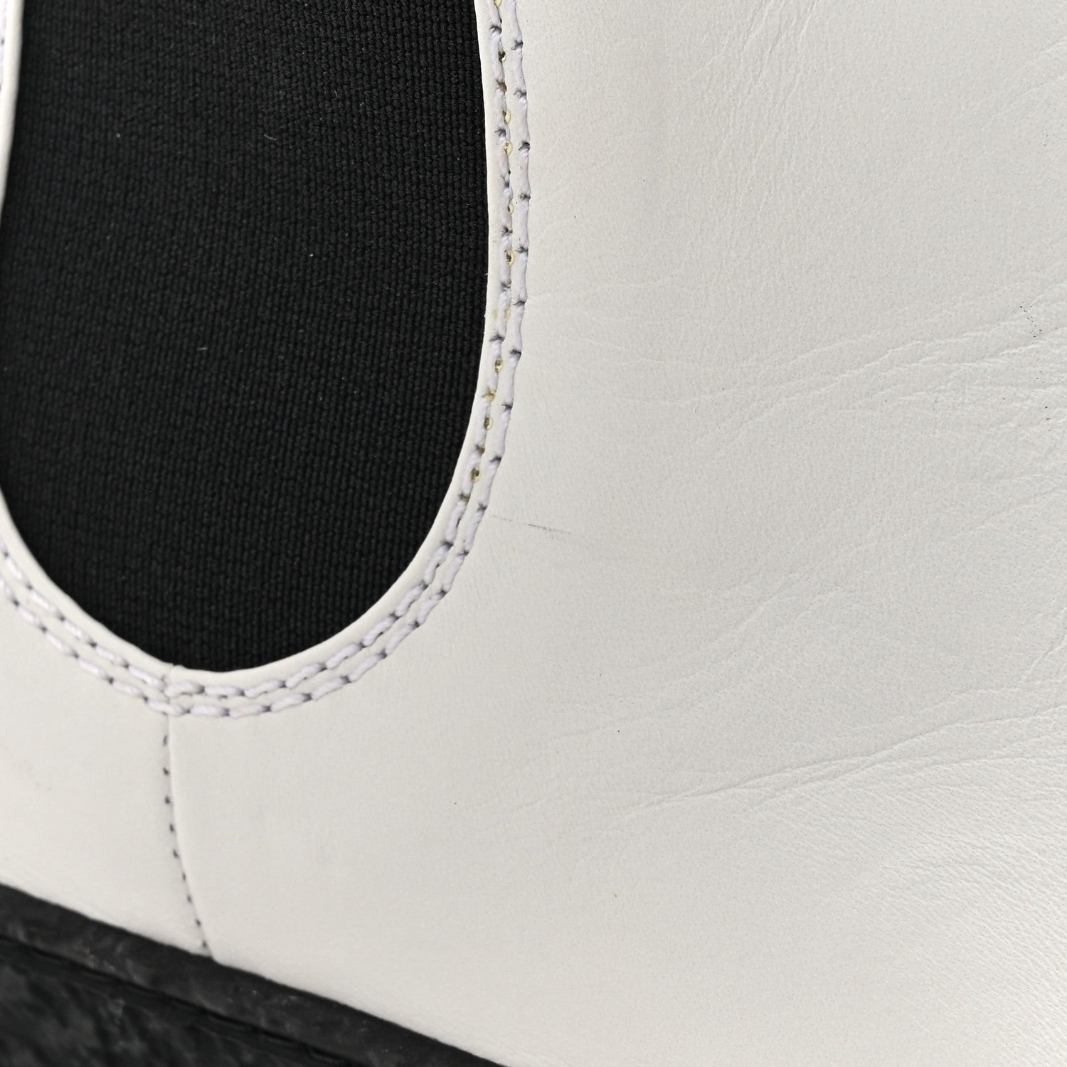 Chanel Calfskin Cap Toe CC Ankle Boots 37.5 White Black 11 of 11
