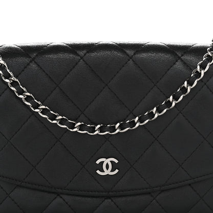 Chanel Lambskin Quilted Wallet On Chain WOC Black 8 of 14