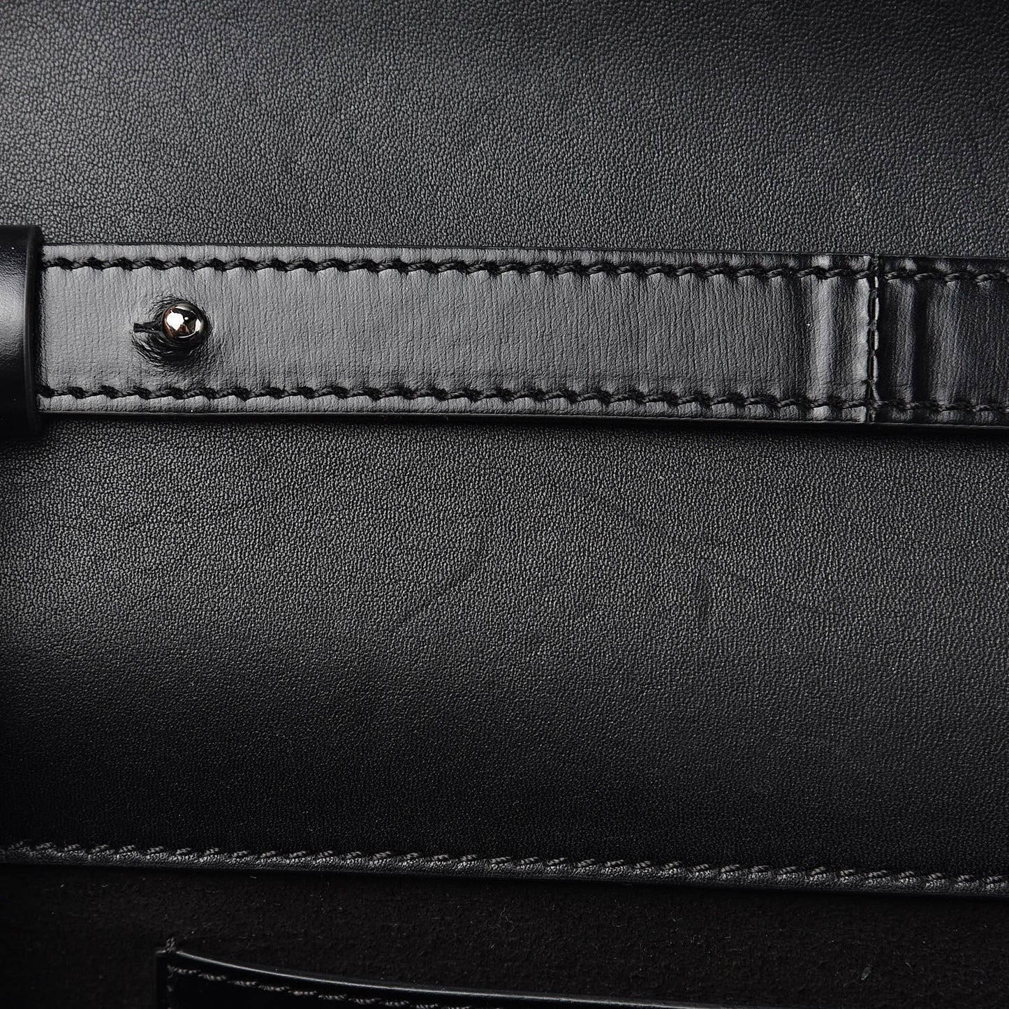 Calfskin Infinity Flap Bag Black