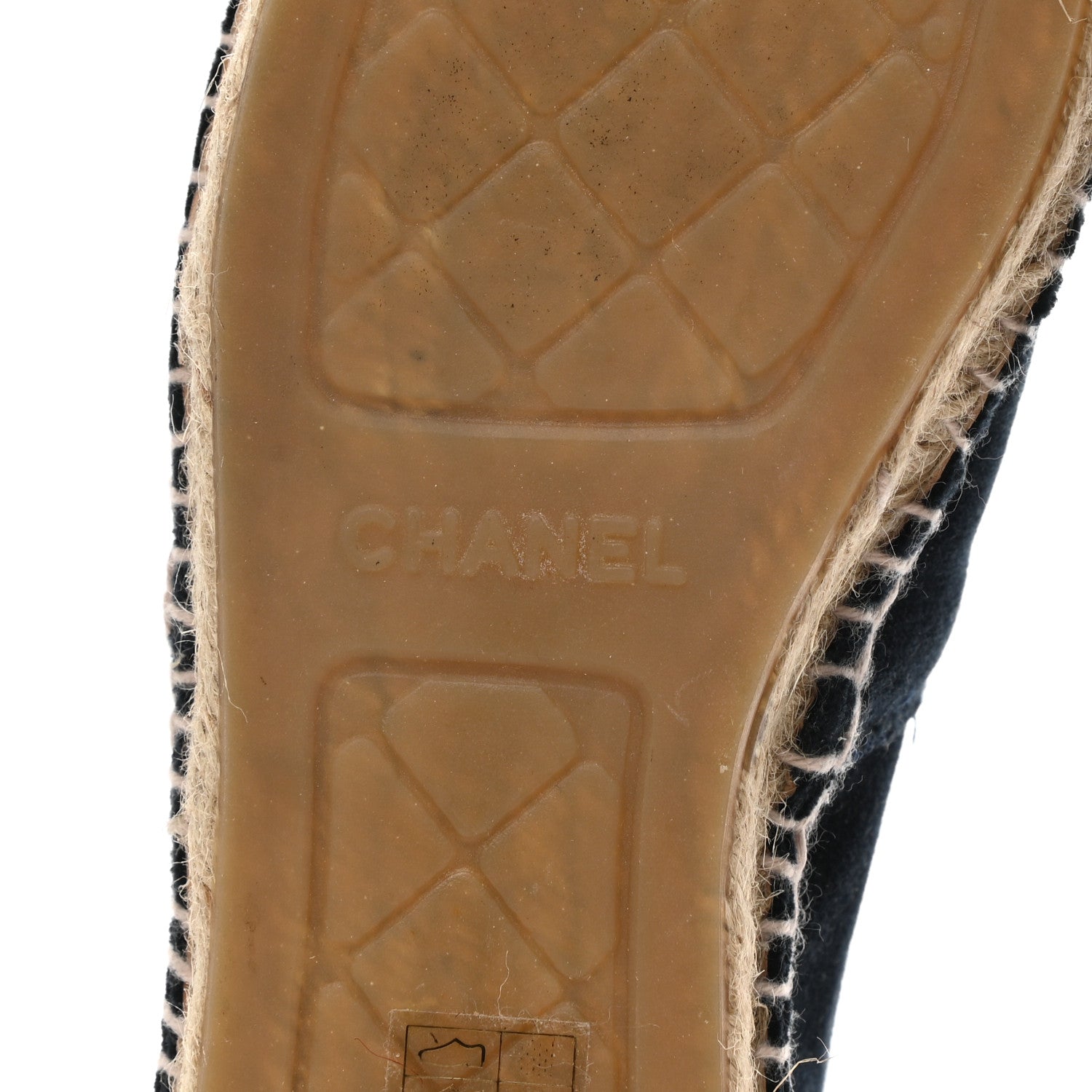 Chanel Velvet CC Espadrilles 39 Dark Navy Black 6 of 12