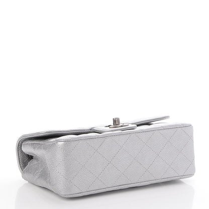 Chanel Metallic Caviar Quilted Mini Rectangular Flap Silver 4 of 7
