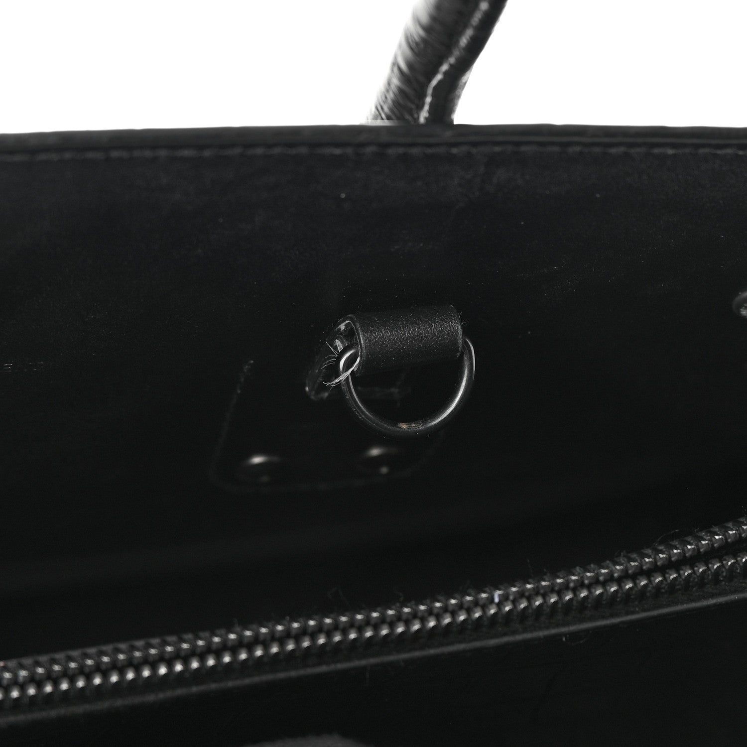 Saint Laurent Calfskin Crocodile Embossed Large Sac De Jour Carryall Black 15 of 26