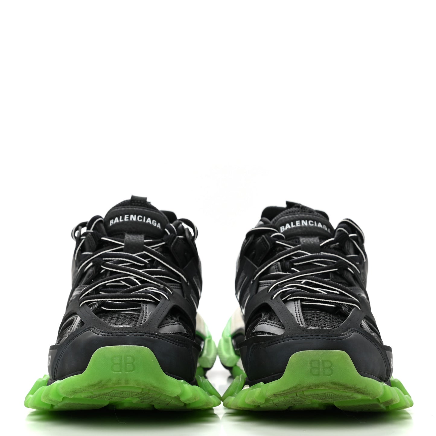Mesh Nubuck Effect Fabric Glow in the Dark Womens Track Sneakers 38 Black Glow