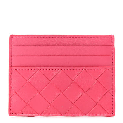 Bottega Veneta Nappa Intrecciato Card Holder Cranberry 1 of 8