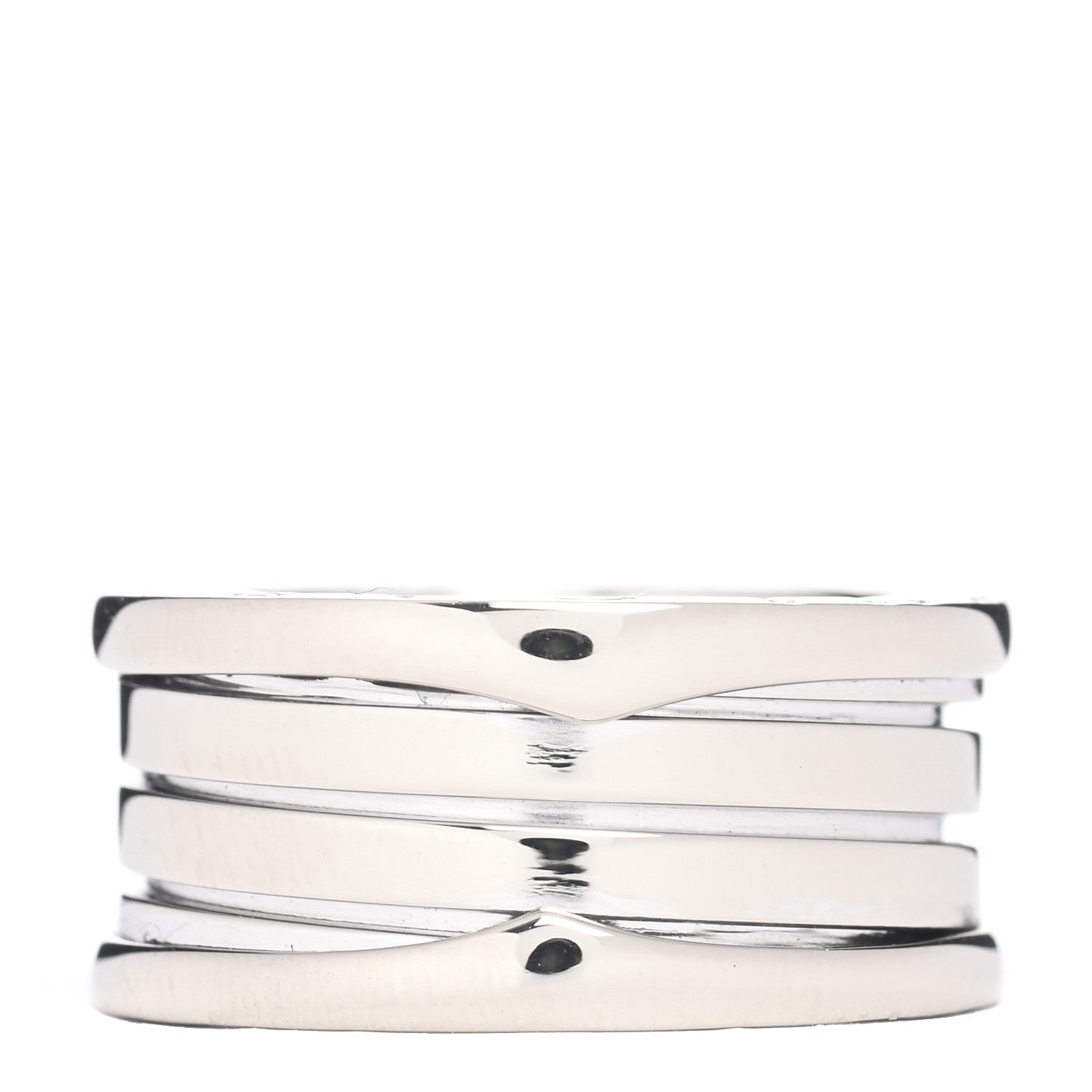 Bulgari 18K White Gold B.Zero1 Three-Band Ring 52 6 1 of 5
