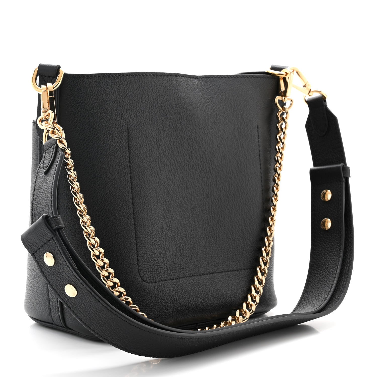 Louis Vuitton Calfskin Lock and Walk Bucket Black 3 of 11