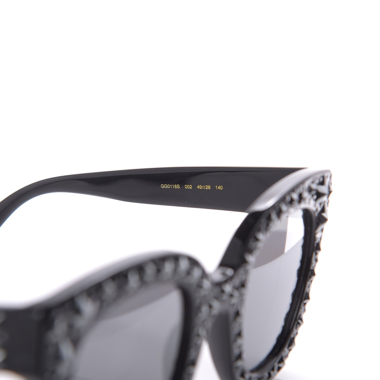 Acetate Stars Cat Eye Sunglasses GG0116S Black