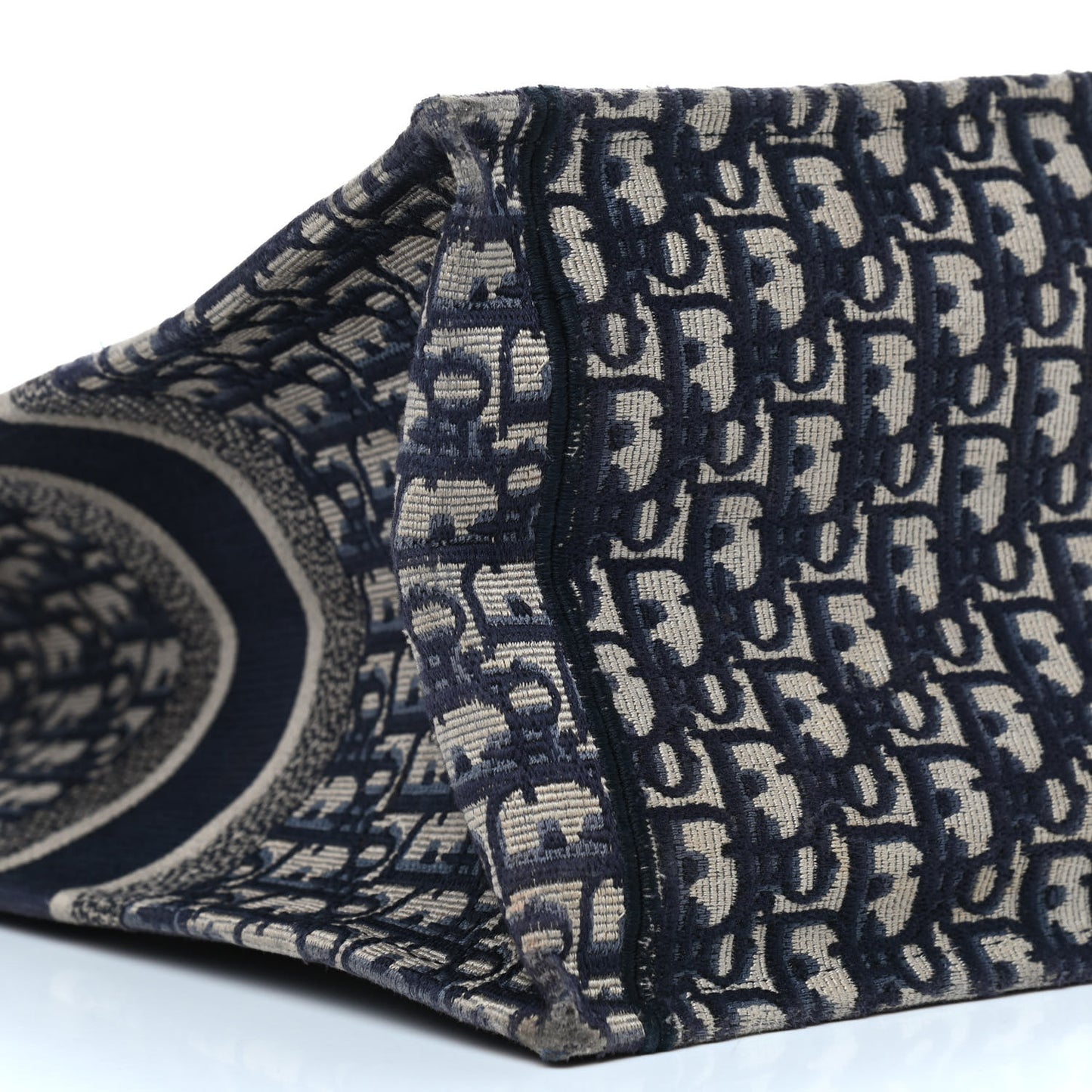 Oblique Book Tote Blue Multicolor