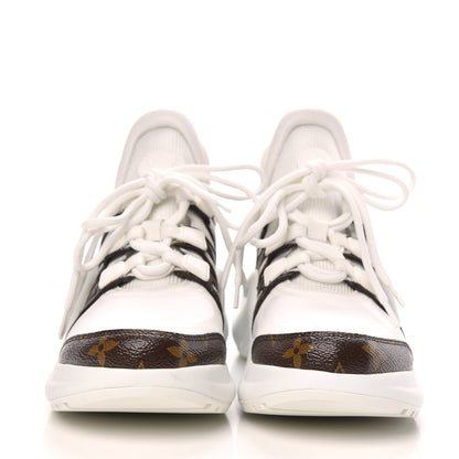 Louis Vuitton Patent Monogram LV Archlight Sneakers 38 White 2 of 10