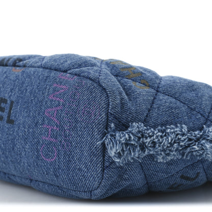 Chanel Denim Quilted Small Mood Bucket With Chain Blue Multicolor 10 of 10