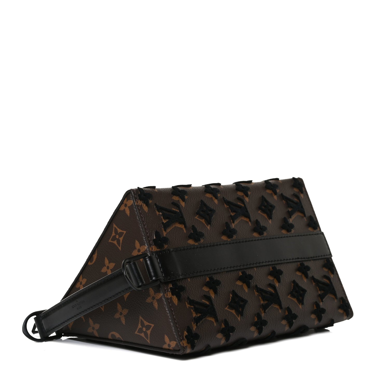 Monogram Tuffetage Triangle Messenger Black