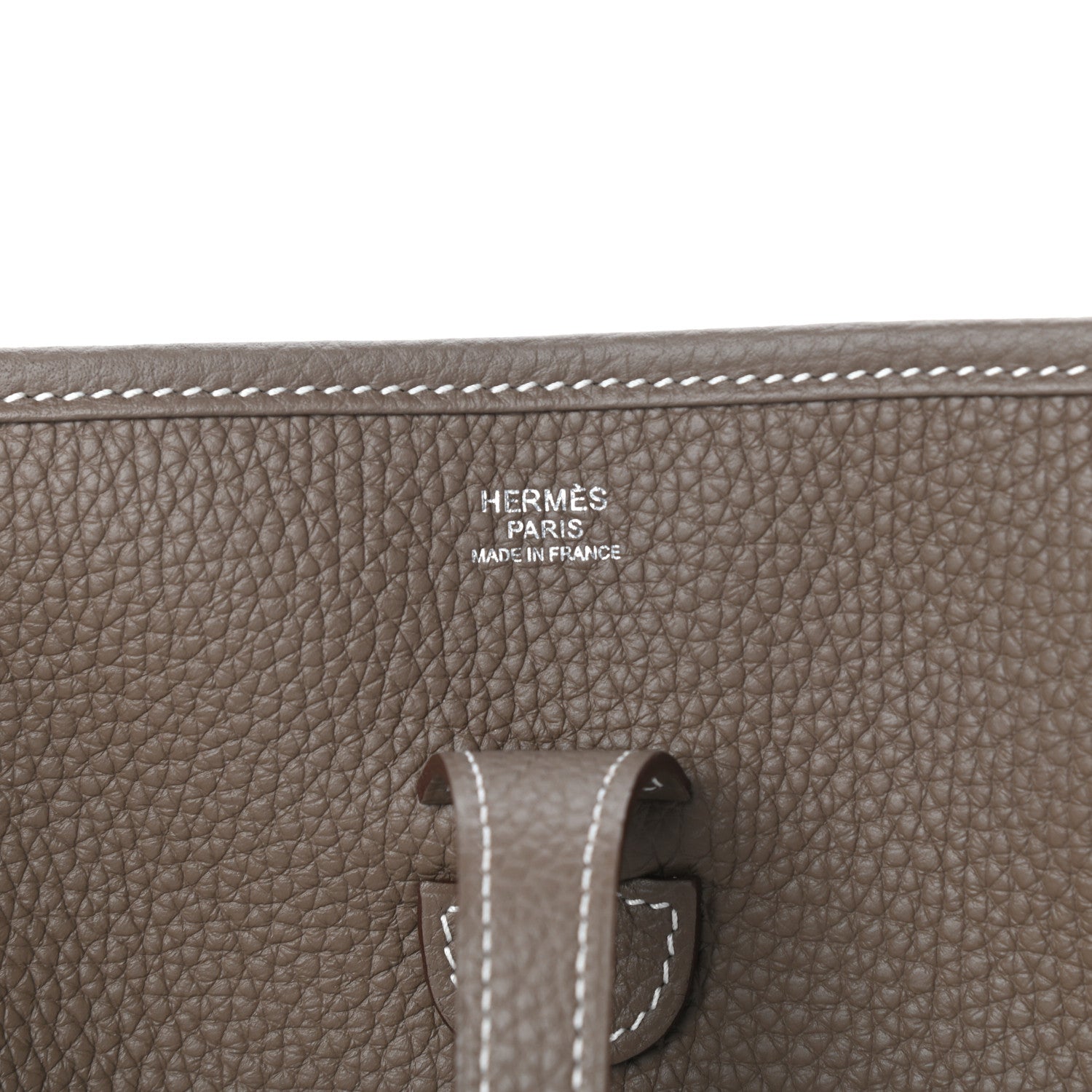 Hermes Taurillon Clemence Evelyne III PM Etoupe 6 of 9