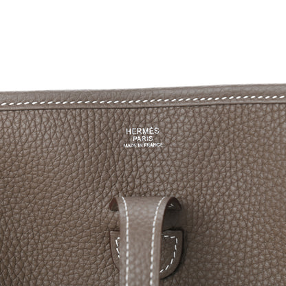 Hermes Taurillon Clemence Evelyne III PM Etoupe 6 of 9