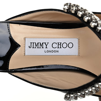 Jimmy Choo Patent Calfskin Bing Flats 38.5 Black 7 of 9