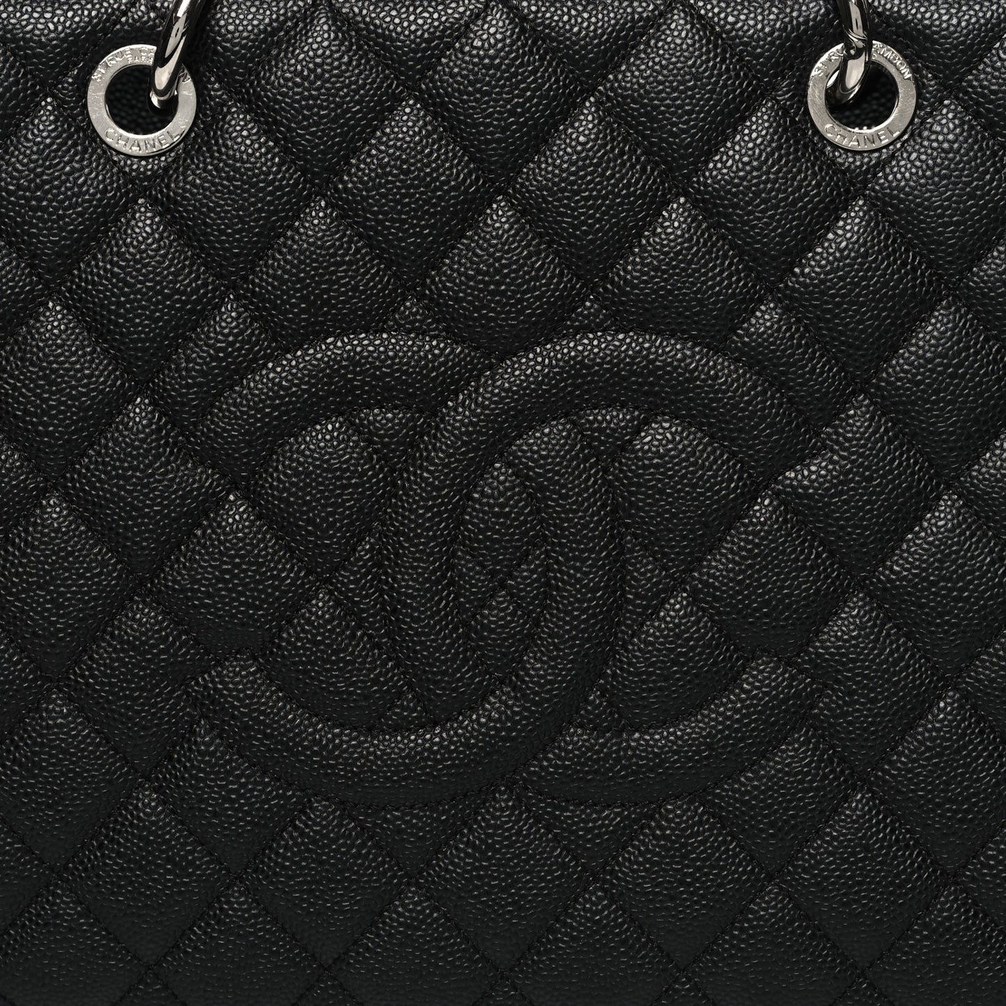 Caviar Quilted XL Grand Shopping Tote GST Black