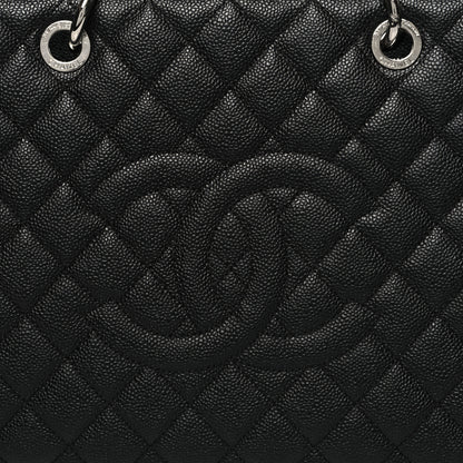 Chanel Caviar Quilted XL Grand Shopping Tote GST Black 9 of 11