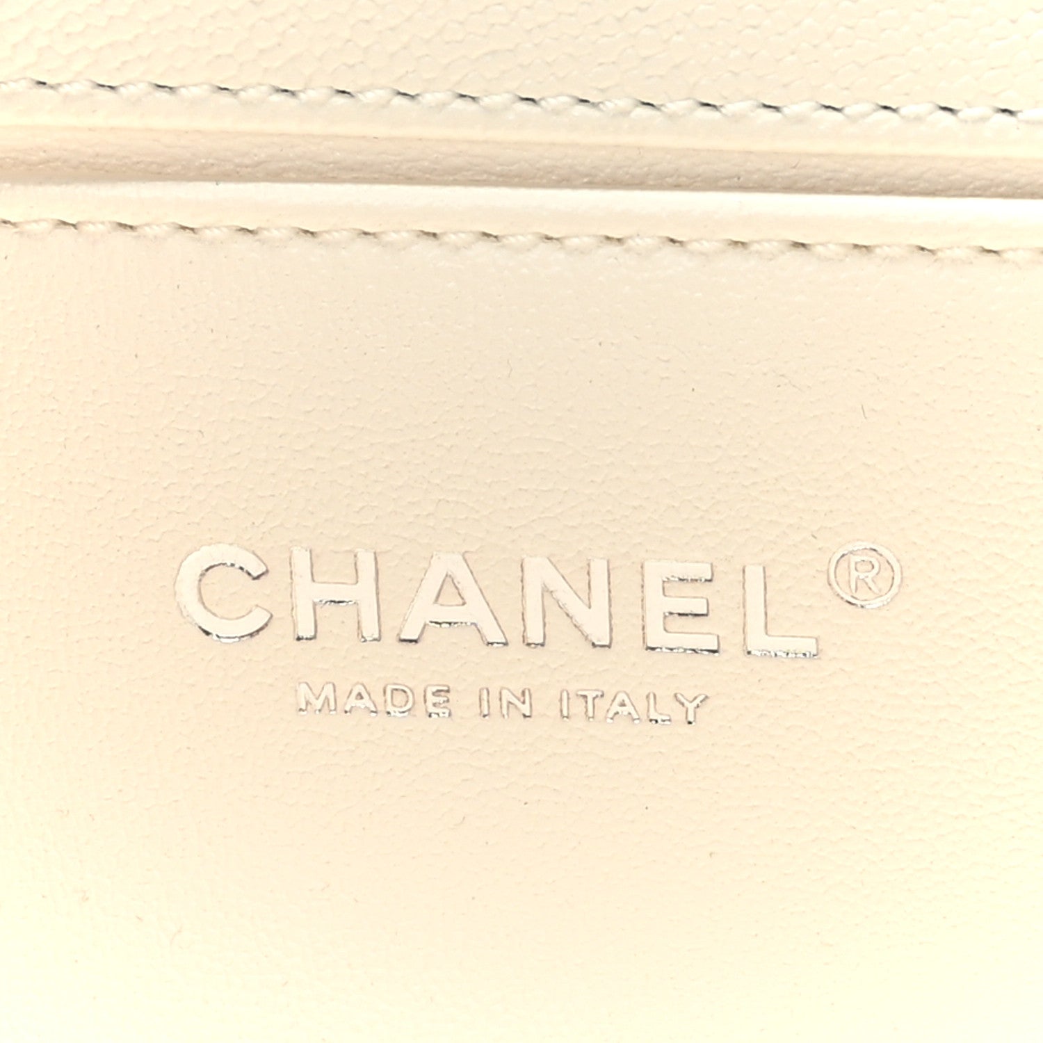 Chanel Caviar Quilted Medium Boy Flap White 6 of 10