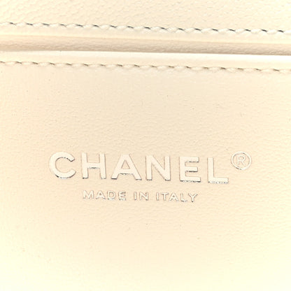Chanel Caviar Quilted Medium Boy Flap White 6 of 10