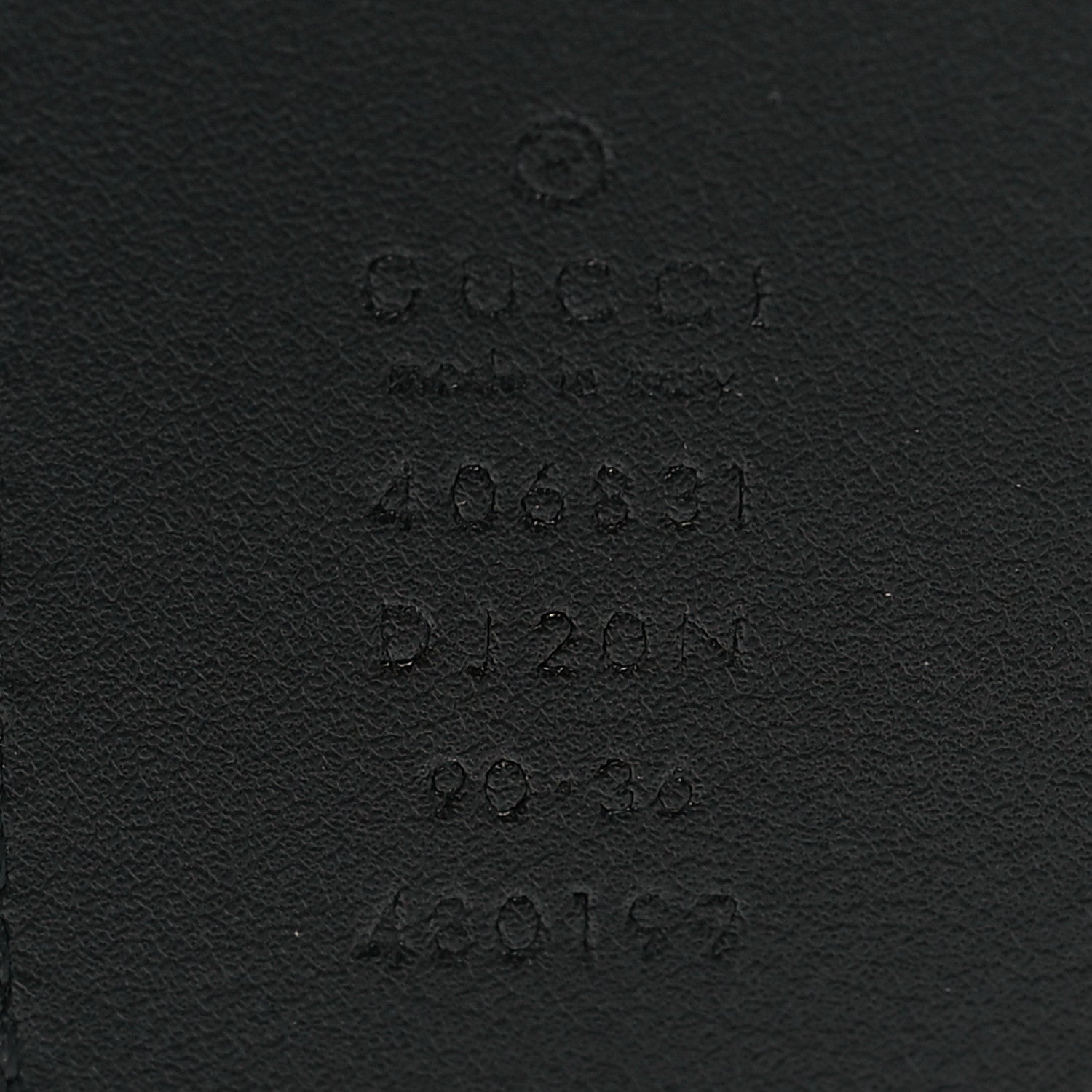Gucci Textured Dollar Calfskin Nickel Double G 40mm Belt 90 36 Black 3 of 4