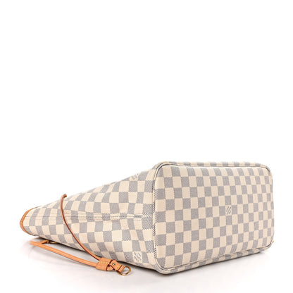 Louis Vuitton Damier Azur Neo Neverfull MM Rose Ballerine 4 of 12