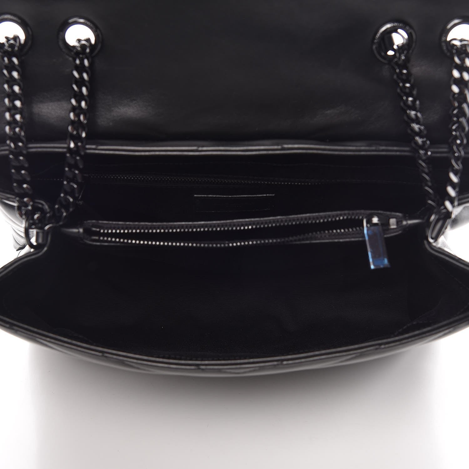 Saint Laurent Calfskin Y Quilted Monogram Medium Loulou Chain Satchel Black 5 of 10