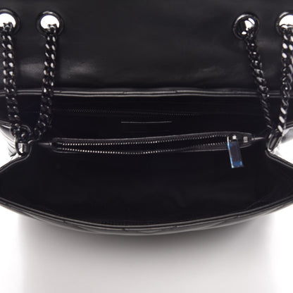 Saint Laurent Calfskin Y Quilted Monogram Medium Loulou Chain Satchel Black 5 of 10