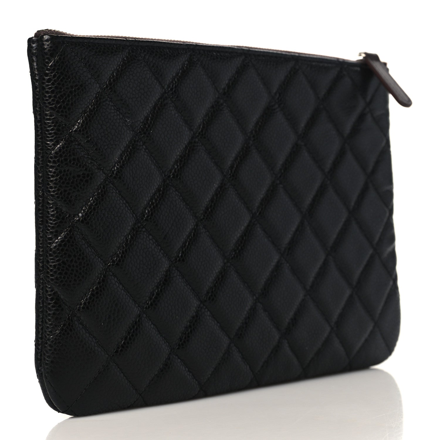 Chanel Caviar Quilted Medium Cosmetic Case Black 3 of 8