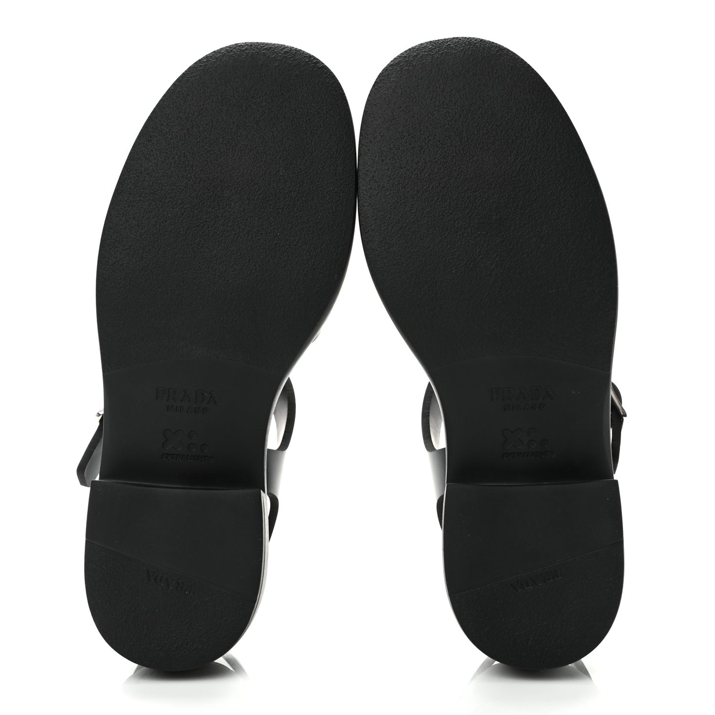 Foam Rubber Metal Triangle Logo 50mm Cage Sandals 39 Black
