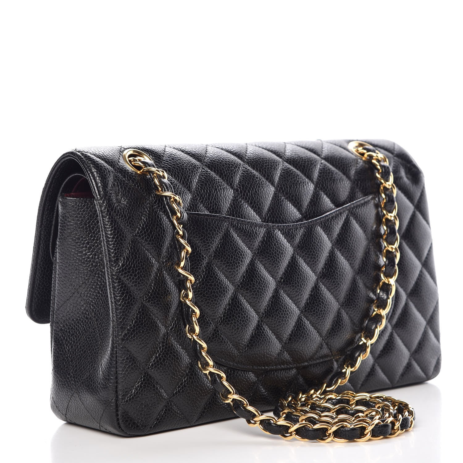 Chanel Caviar Quilted Medium Double Flap Black 3 of 13