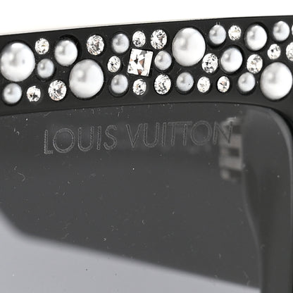 Louis Vuitton Acetate LV Clash Pearls & Strass Sunglasses Z2396W Black 7 of 8