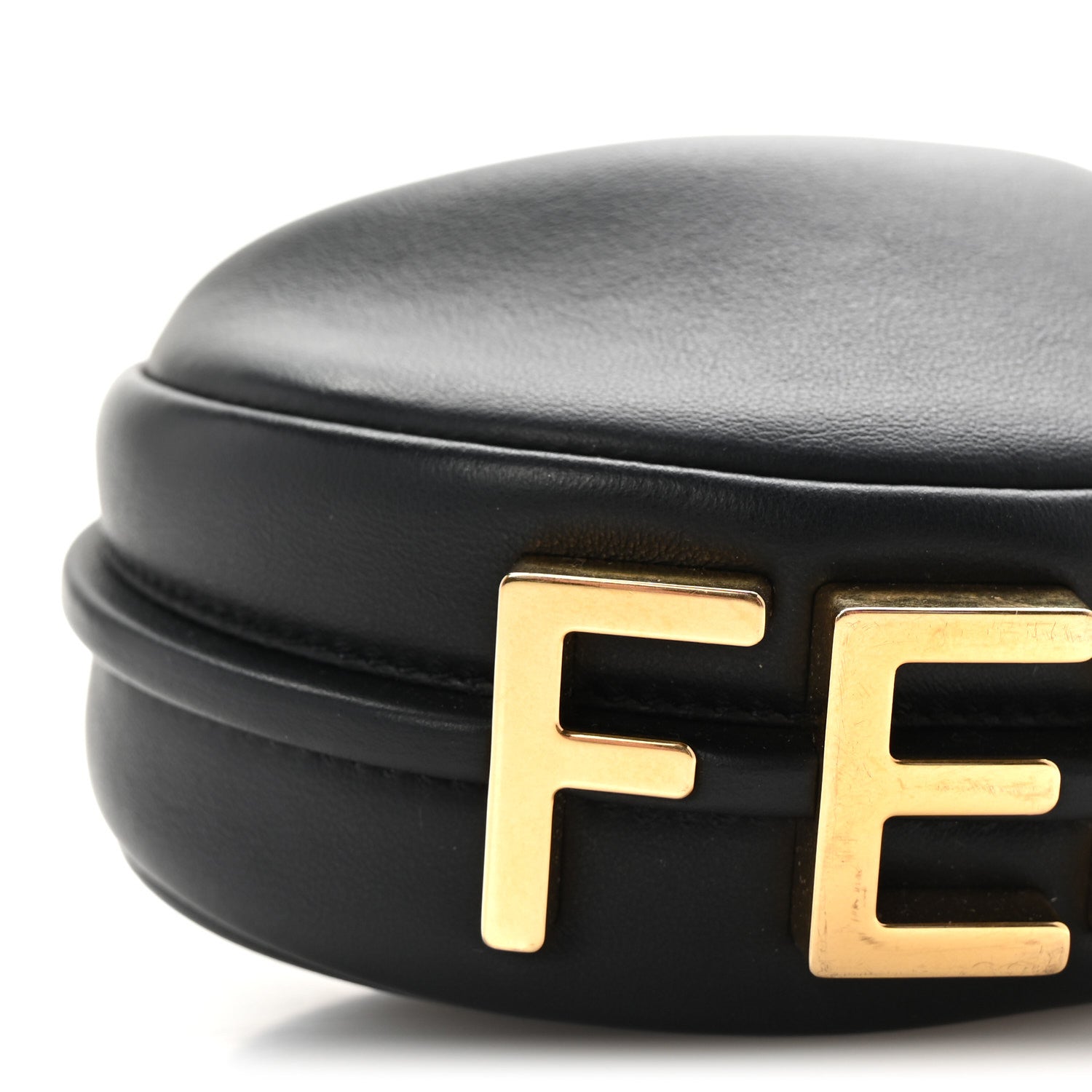 Fendi Vitello Grace Matte Nano Fendigraphy Hobo Charm Black 9 of 11