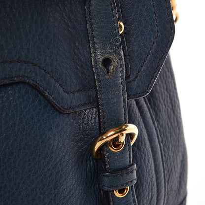 Miu Miu Cervo East-West Flap Satchel Blue 15 of 18