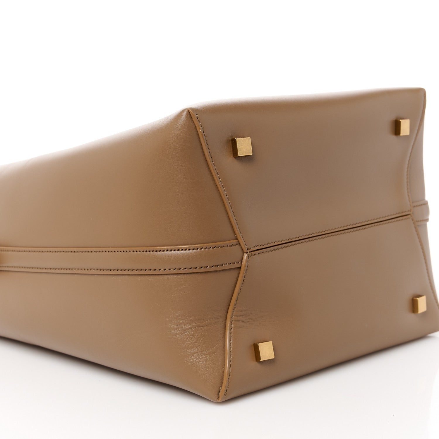 Saint Laurent Shiny Calfskin Le 37 Bucket Bag Dark Cork 12 of 14