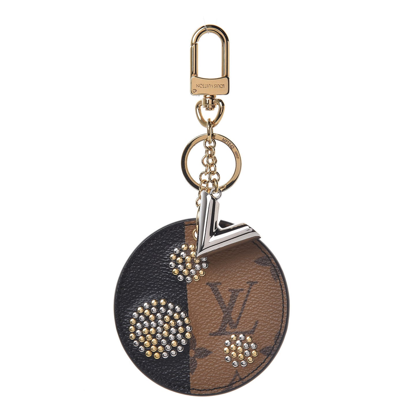 Reverse Monogram Night Lights Bag Charm Key Ring