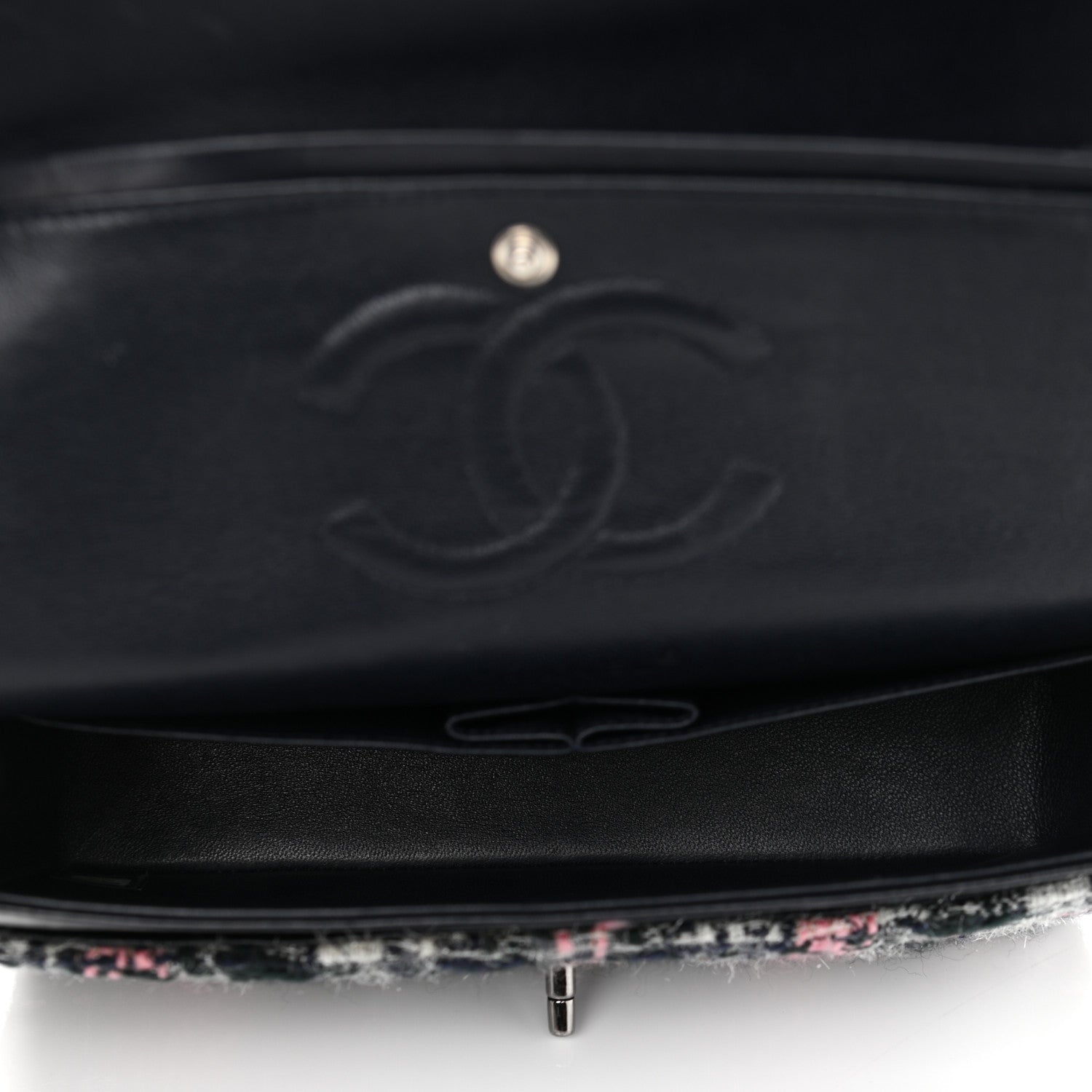 Chanel Tweed Quilted Medium Double Flap Multicolor 4 of 11